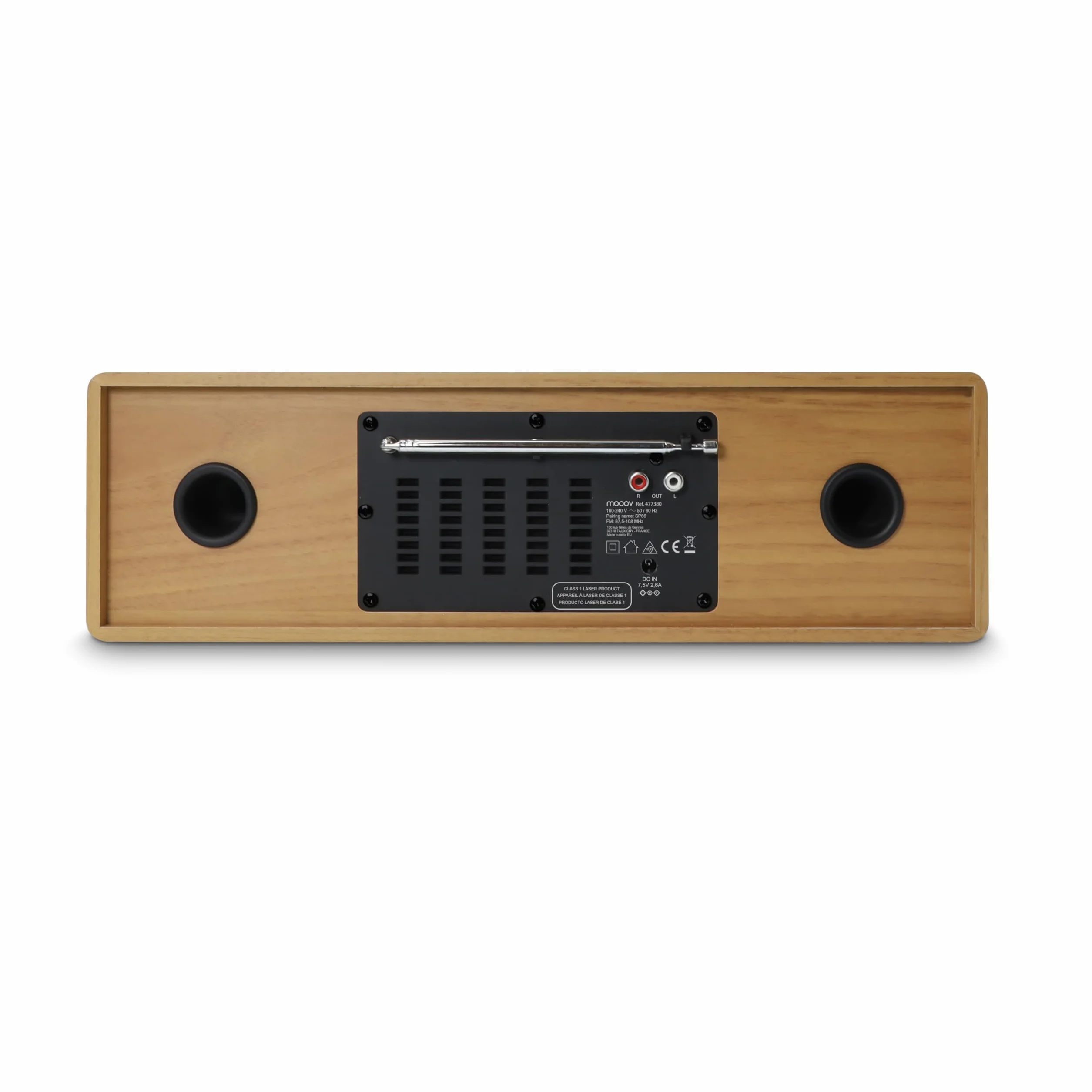 Mooov Microcatena HiFi stereo 50 W lettore CD Bluetooth radio FM USB AUX-IN RCA sveglia telecomando